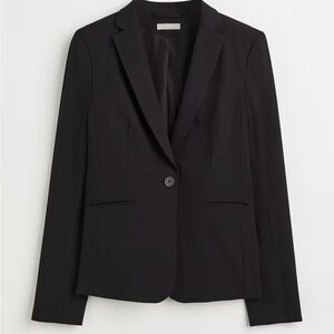 Classic Black Women's Fitted Blazer